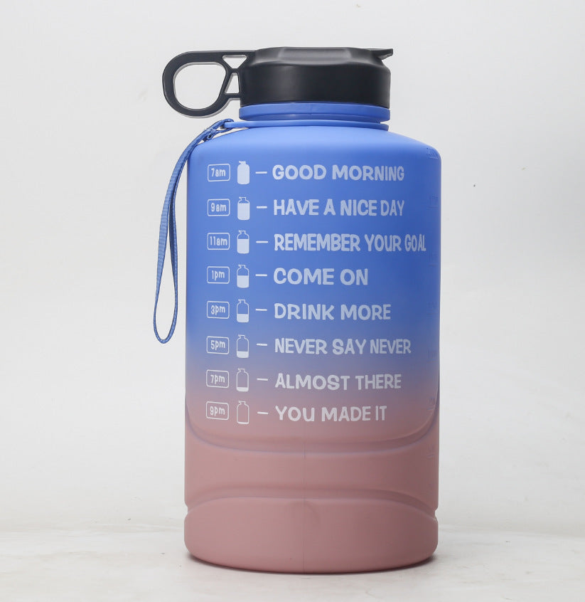 Creative Gradient 2.2L Large Capacity Sports Bottle Plastic Outdoor Gym Big Water Cup