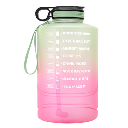 Creative Gradient 2.2L Large Capacity Sports Bottle Plastic Outdoor Gym Big Water Cup