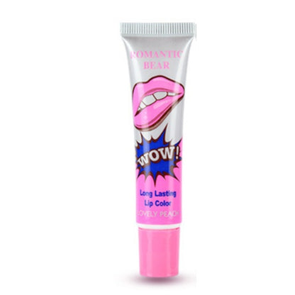 Amazing 6 Colors Peel Off Liquid Lipstick with Tear Pull Lip Lint Cosmetic